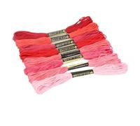 8 Gradient Color /5 Pure Stitch Cotton Embroidery Thread Cross Thread The Unique Style Floss Sewing Skeins Craft Ideal for Arts & Crafts(3-8PCS)