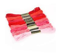 8 Gradient Color /5 Pure Stitch Cotton Embroidery Thread Cross Thread The Unique Style Floss Sewing Skeins Craft Ideal for Arts & Crafts(19-10PCS)