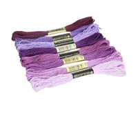8 Gradient Color /5 Pure Stitch Cotton Embroidery Thread Cross Thread The Unique Style Floss Sewing Skeins Craft Ideal for Arts & Crafts(1-8PCS)