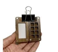 8 Grids Sketchbook Wooden Mini Palette Magnetic Travel Paint Palette Box for Watercolor Painting, Acrylic Painting Paint Saver with Lid and Mixing Tray-with 1 Black Clip