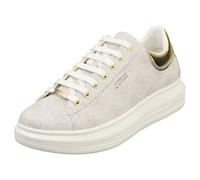 (8) Guess Fl7vibfal12 Womens Fashion Trainers in Ivory