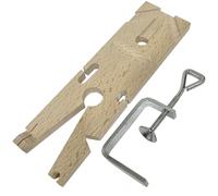 8" HARDWOOD BENCH PIN (PREMIUM) / Clamp Jewellers V Slot Tool 200mm