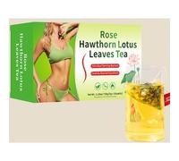 8-Herb Slimming & Detox Tea: Rose, Hawthorn & Lotus Leaf Blend For Weight Managementflat, Abdomen (30 Bags)(1pcs)