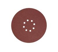 8 Hole 225mm Red Sanding Disc Aluminum Oxides Abrasive Pad Sandpaper 40-120 Grit For Wood Metal Grinding Round Sanding Paper