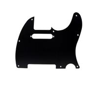 8 Hole Anodized Aluminum Tele Pickguard Modern Style TL Pick Guard for Tele/Telecaster (Black)