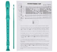 8 Hole Beginner Flute With Cleaning Rod Soprano Recorder Clarinet ABS German Treble Flute Woodwind Instruments