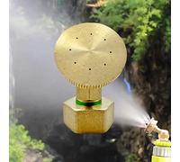 8-Hole Brass Hose Nozzle, Heavy Duty Garden Hose Nozzle, Adjustable Water Spray Pattern From Jet To Mist