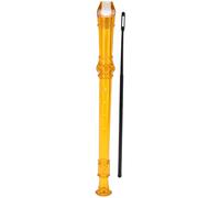 8 - Hole Clarinet ABS Transparent, Portable Instrument with Cleaning Rod - Easy to Play, Durable Material, Ideal for Beginners and Students (Orange)