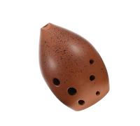 8 Hole G Xun Flute Ceramic Ocarina with Cleaning Cloth | Coffee Finish, Wide Tonal Range, Beginner Friendly Feel, for Children and First Time Players