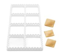 8-Hole Heart Round Square Dumpling Press - Pasta Cutter Tool | |Kitchen Pastry & Wonton Making Machine - Heart Round Square Pasta Cutter - Multi-Shape 8-Hole Dumpling Press - Press