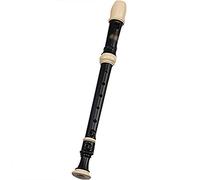 8 Hole High Pitch C Flute Soprano, Soprano Recorder German/Baroque, Removable Wind Instruments, Cleaning Stick + Storage Bag(Black-Baroque)