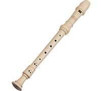 8 Hole High Pitch C Flute Soprano, Soprano Recorder German/Baroque, Removable Wind Instruments, Cleaning Stick + Storage Bag(A-German style)