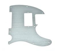 8 Hole Metal Aluminum Anodized Tele Humbucker Pickguard for TL Scratch Plate Fits TL for Fender(Silver)