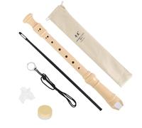 8 Hole Soprano Recorder with German Fingering Soprano Recorder with Cleaning Kit, Bag, Fingering Chart, Detachable for Adults, Beginners and Students