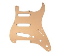 8 Holes Anodized Aluminum Guitar Pickguard ST SSS, Compatible for Classic Vibe SQ CV 50s Reissue Vintage ST, Gold