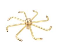 8 Holes Brass Windmill Rotating Fountain Nozzle, Water Jet Propelled Sprinkler Head with 45 Degree Spin, 8 Adjustable Spouts for Landscape Pond Rockery Fish Pool (G1in)