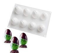 8 Holes Easter Christmas Egg Square Silicone Mold Silicone molds Christmas Resin molds Concrete molds Mold Putty Mold Putty Candle Moulds 3D Mould Sphere Mold Square Silicone Mold Resin Tray Mold