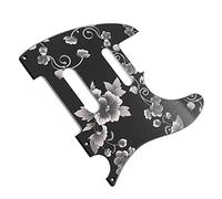 8 Holes Flower Pattern Electric Guitar Pickguard SS Pickguard Scratch Plate for For ST Guitar Parts Electric Guitar Parts