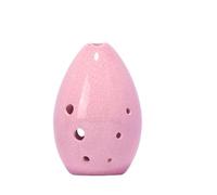 8 Holes Ocarina Clay Xun China Traditional Handmade Solid Color Musical Instrument Instruments For Beginners (Color : Pink)