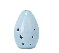 8 Holes Ocarina Clay Xun China Traditional Handmade Solid Color Musical Instrument Instruments For Beginners (Color : Blue)