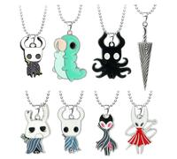 8 Hollow Knights Silksongs Necklace Game Figure Cosplay Chain Hollow Knights Silksongs Color Pendant