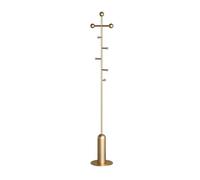 8 Hooks Coat Hat Rack, Metal Standing Coat Racks Coat Hat Tree Stand Coat Clothes Stand for Hat Coat Jacket Hat Bag or Umbrella, 175CM(Gold)