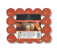 8 Hours Burning Tealights and Scented Candles Pack, with Long Lasting Burning Wax, Having Multiple Refreshing Scents, Making it a Beautiful Gift Pack and a Decorative Accessory (Pumpkin & Chai)