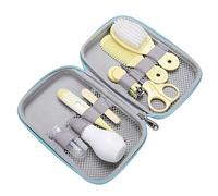 8 in 1 Baby Grooming Kit Healthcare Nursery Essential Baby Manicure Set Infant Manicure Care Set Yellow