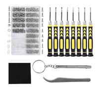 8-in-1 Glasses Repair Kit with Screws, Screwdriver, Nose Pads, and Eyeglass Cloth,Spectacle Repair Kit, Glasses Screwdriver Repair Kit for Sunglasses, Eyewear and Watch