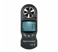 8 In 1 Handheld Digital Anemometer Wind Speed/Temperature/Humidity/Wind Chill/Heat Index/Dew Point/Barometric Pressure/Altitude Meter With LCD Backlight Black T Posts 5 Foot (Black, One Size)