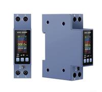 8-in-1 Meter 40A 230V AC Multi-Function Monitor with LCD Display and Overvoltage Overheat Protection for Home and Industrial DIN Rail Installation