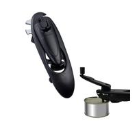 8 in 1 mini jar Opener,Magnetic jar Opener,Butterfly can Opener,Opener with Magnet ABS Safe Knob Heavy Duty Multifunctional Kitchen Tool for Beer Tin Jars(1 Piece Black)
