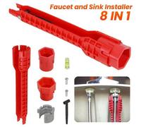 8 In 1 Multifunction Faucet Sink Installer Wrench Plumbing Pipe