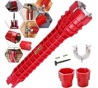 8-in-1 Multifunctional Plumbing Hand Tool Universal Faucet Sink Installation Repair Ideal for Bathroom Kitchen Toilet and Water Heater