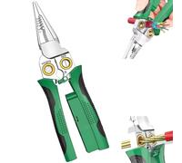 8 in 1 Multifunctional Wire Stripping Pliers with Electricity Measurement Function, Cable Scissors for Cutting, Pulling, Scraping and Pressing Wires with Voltage Test