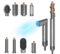 8 in 1 Negative Ionic Foldable Wrap Air Hair Styler Set, 110000 RPM High-Speed Hot Hair Dryer Brush Set for Curling, Fast Dry, Straightening - Versatile Hair Styling Tool with Multiple Attachments