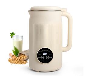 8 in 1 Nut Milk Maker Blender, 40OZ Homemade Almond, Soy, Oat, Coconut, Yogurt and Non Dairy Beverages, Automatic Soybean Blender Machine with Delay Setting, Keep Warm, Self-Cleaning, Boiling