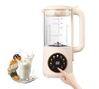 8 in 1 Nut Milk Maker Machine, 1400ml Automatic Soy Milk Maker Machine with 16 Leaves Blades, Noise-Insulating Cover, Homemade Plant-Based Milk, Oat, Almond, Juice with Delay Start, Self Cleaning