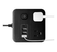 8 in 1 Portable Power Strip Power Strip Desktop Charging Station with Extension Wire 1.8m for Bedroom, Dorm and Kitchen