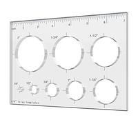 8 in 1 Router Jigs Template, Router Templates for Woodworking, Circle Key Inlay Template Decorative
