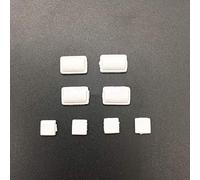 8 in 1 Rubber Feet Button Screw Cap Cover Replacement For WII Console (White)