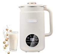 8-in-1 Soy Milk Maker, 1.2L Automatic Nut Milk Machine with Delay Start, Keep Warm & Self-cleaning, Multifunctional Plant-based Milk Maker for Almond, Cashew, Juice, Soup white