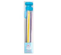8-in-1 Twistable Crayon Stick - Push-Up Multi-Color Crayon for Kids, Non-Toxic and Safe, Mess-Free Drawing, Perfect for Preschool, Kindergarten, Art Creative Doodling (Blue pen barrel)