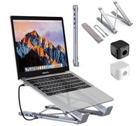 8-in-1 USB-C Laptop Stand, 8 in 1 USB C Laptop Docking Station Stand, Universal Laptops Desk Dock with USB Hub Multiport Adapter, Include 4k Hdmi, 4 USB, PD 100w, SD/TF Card Slots (5-in-1)
