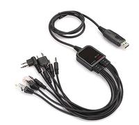 8 In 1 USB Programming Cable, Multifunctional Two Way Walkie Talkie Accessory Compatible with Motorola Walkie Talkie