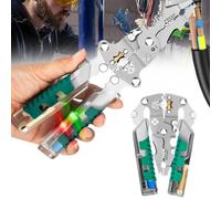 8 in 1 Wire Stripper with Voltage Tester, 2025 New Multifunctional Plier Tools,Foldable Wire Stripper Electrical Pliers for Cutting & Pulling Pliers, Crimping Tools for Home Use