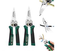 8 in 1 Wire Stripper with Voltage Tester, 2026 New Multi-Function Electrical Pliers with Voltage Tester, Digital Display VoltageTester, for Cutting and Pulling Wires Cable Scissors for Electricians