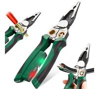 8-in-1 Wire Strippers Electrical Tool,with Voltage Tester, Multifunctional Wire Stripper, Cable Stripper Tool & Insulation Knife for Professional Electricians Tools (1 pcs)