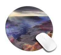 8 in Round Mouse Pad for Office Home, Waterproof Computer Mouse Mat with Anti-Slip Rubber Base, Easy Gliding Gaming Mousepad Custom Grand Canyon Mouse Pads with Designs