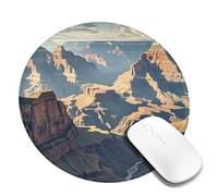 8 in Round Mouse Pad for Office Home, Waterproof Computer Mouse Mat with Anti-Slip Rubber Base, Easy Gliding Gaming Mousepad Custom Grand Canyon Arizona Mouse Pads with Designs